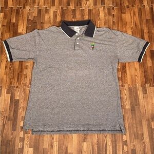 Vintage Warner Bros Marvin Martian Gray Polo Men’s Size Large Y2K 90s